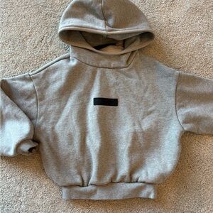 Essentials Gray Kids Hoodie